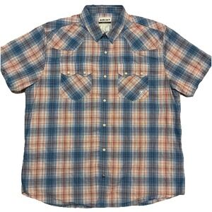 Ariat Men's XL Hadrian Pearl Snap Retro Fit Short Sleeve Shirt NWOT